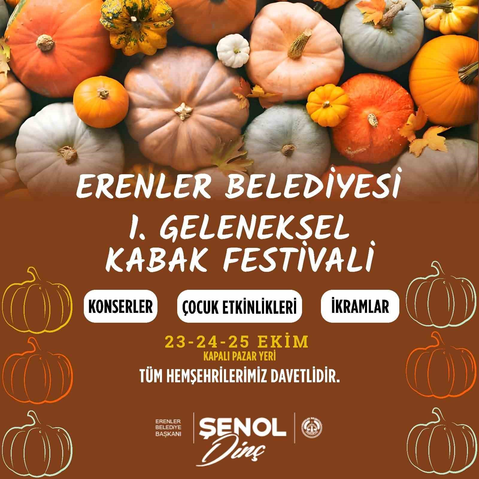 Erenler’de kabak festivali başlıyor