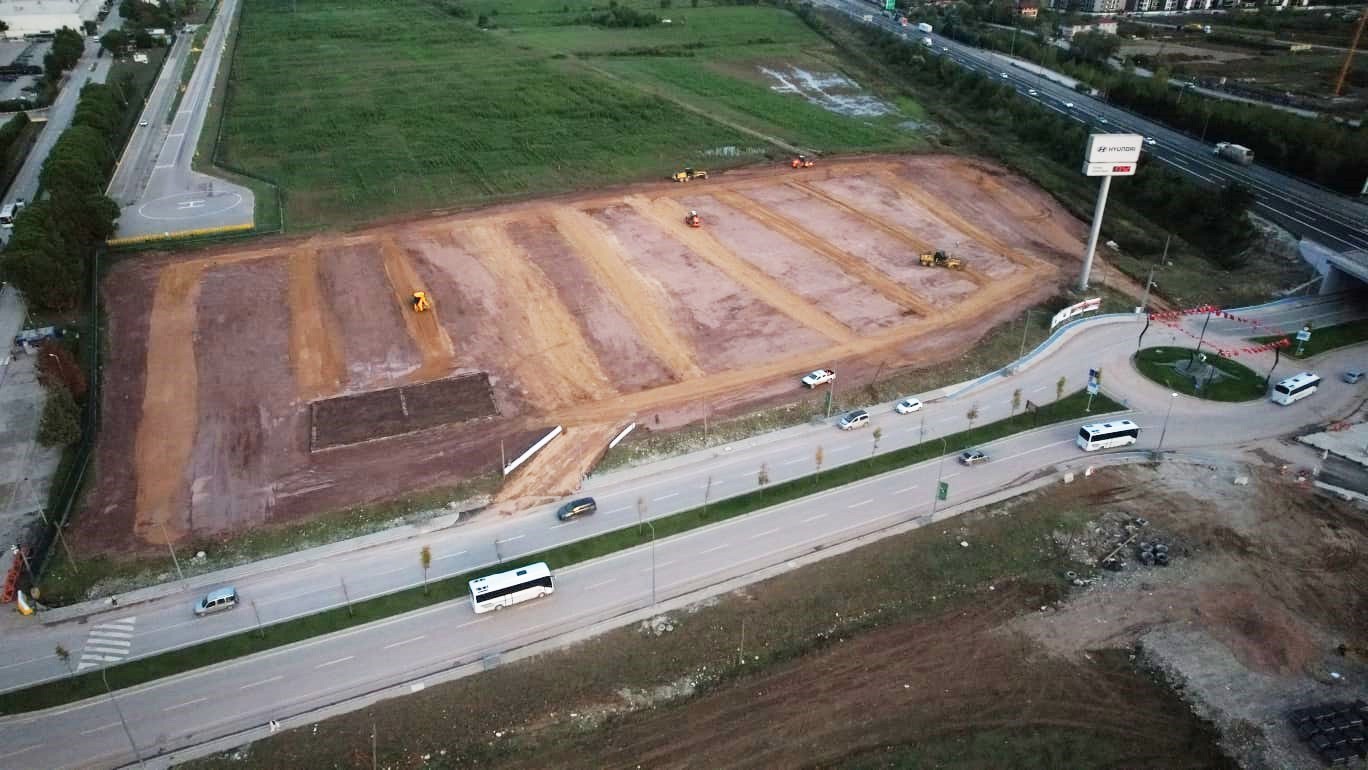 Milli maç için 220 dönümlük dev organizasyon alanı hazır

