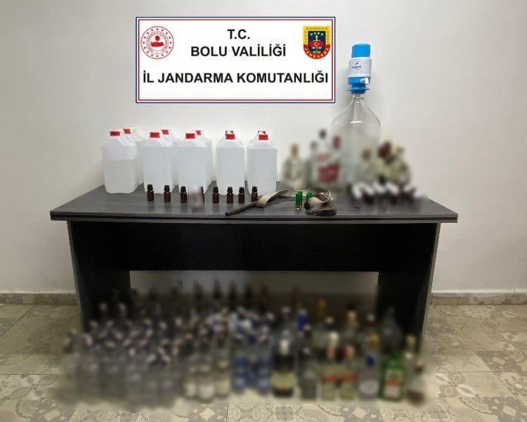 Bolu’da kaçak içki operasyonu: 1 gözaltı
