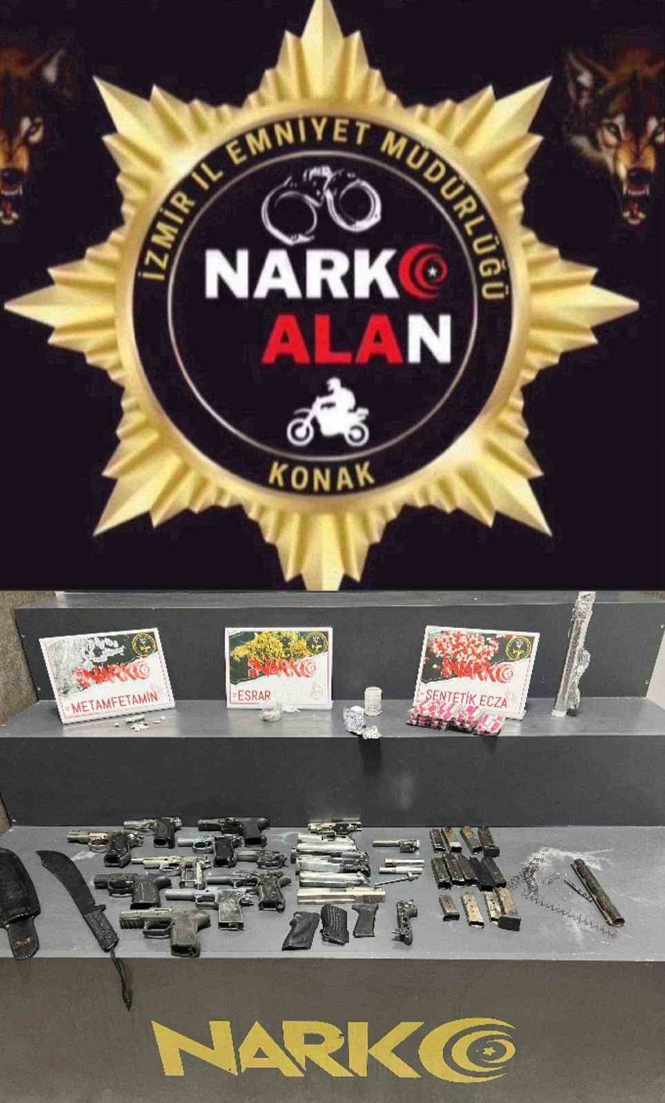 Konak&rsquo;ta zehir tacirlerine b&uuml;y&uuml;k darbe: 15 tutuklama
