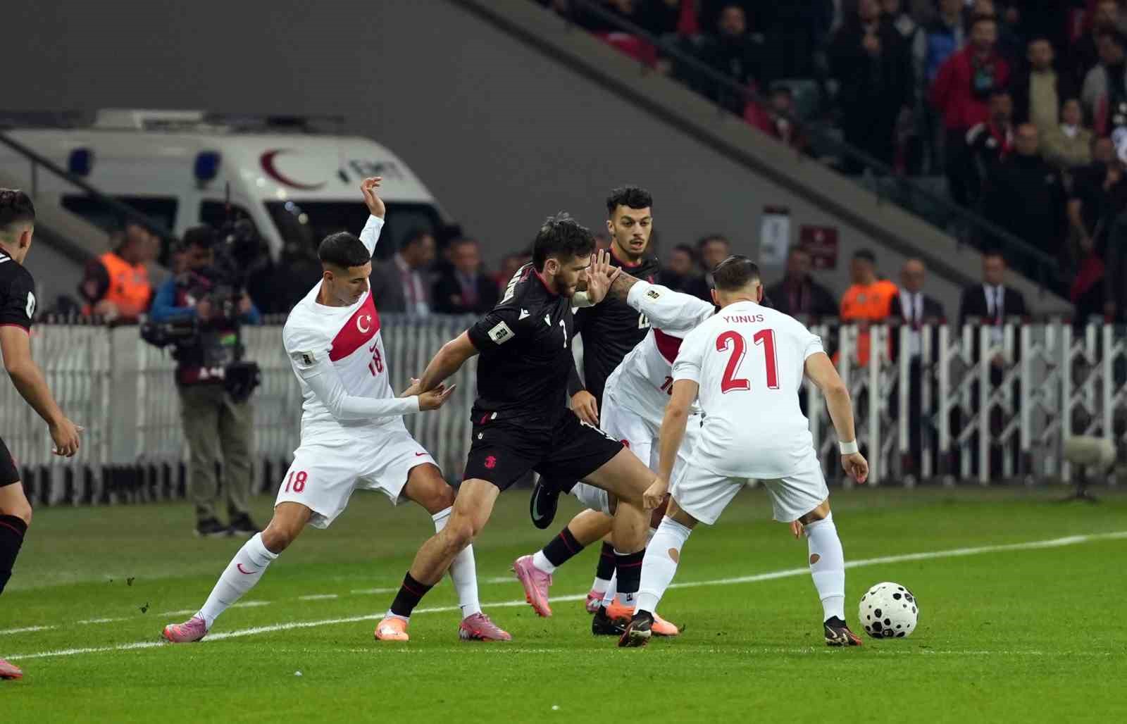 2026 D&uuml;nya Kupası Avrupa Elemeleri: T&uuml;rkiye: 1 - G&uuml;rcistan: 0 (Ma&ccedil; devam ediyor)
