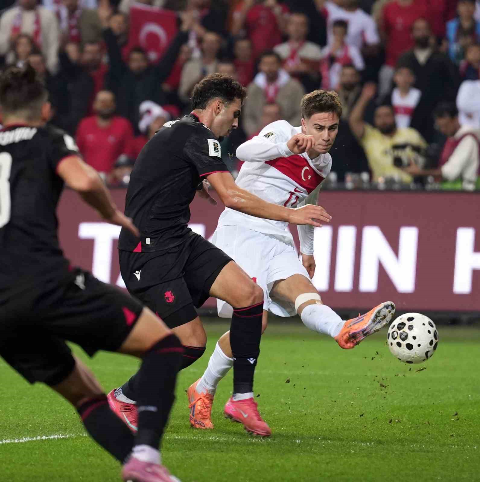 2026 FIFA D&uuml;nya Kupası Avrupa Elemeleri: T&uuml;rkiye: 3 - G&uuml;rcistan: 0 (İlk yarı)
