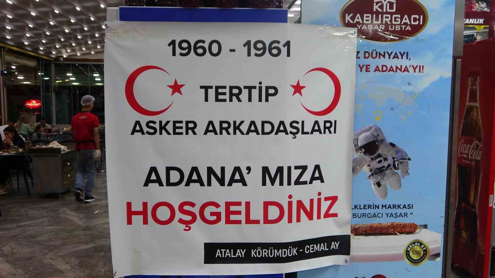 Diyarbakır’da 45 yıl önce askerlik yaptılar, Adana’da buluştular