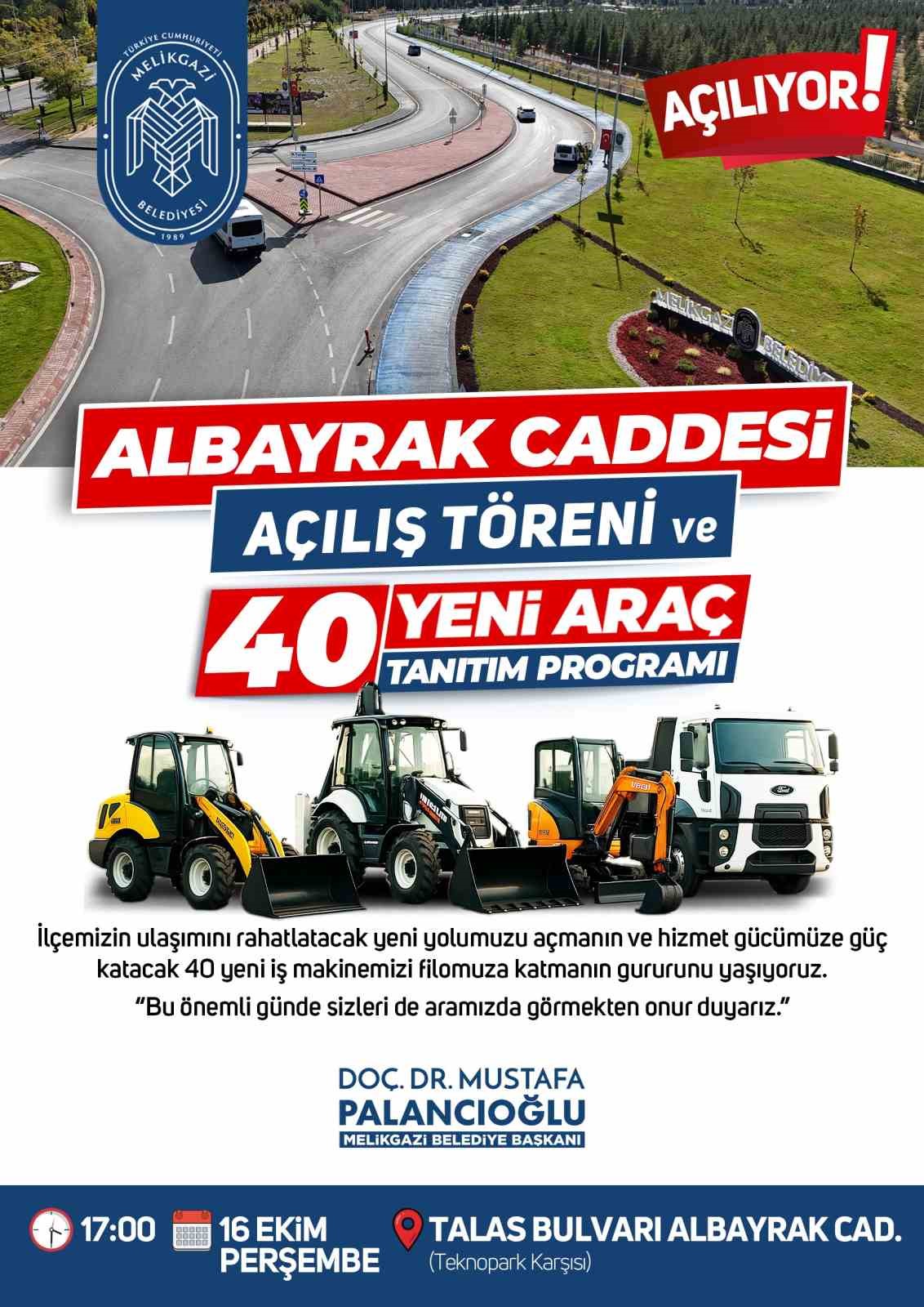 Kayseri&rsquo;nin trafik y&uuml;k&uuml;n&uuml; hafifletecek olan Albayrak Caddesi a&ccedil;ılıyor
