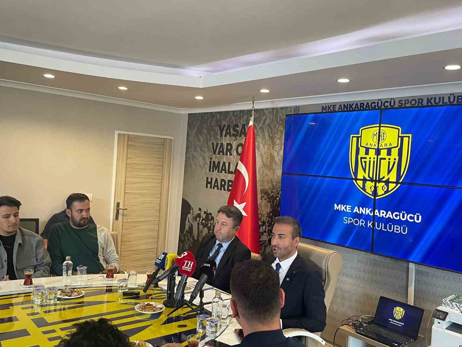 Gazi Ercüment Tekin: "Ankara Büyükşehir Belediyesi, Ankaragücü’ne sahip çıkmakla mükelleftir"
