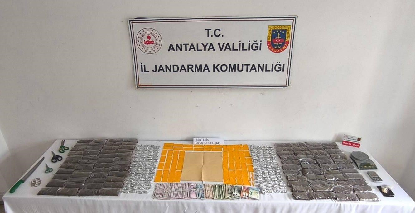 Alanya’da uyuşturucu operasyonu: 2 tutuklama