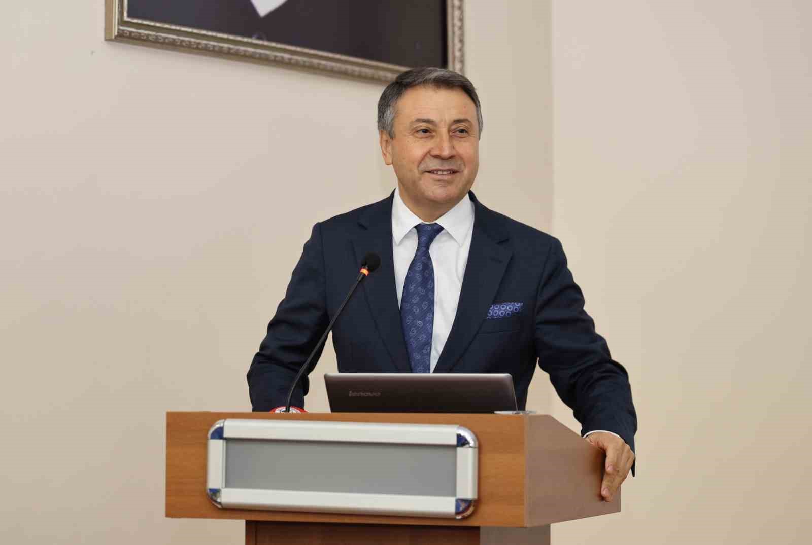 ASFAT Genel M&uuml;d&uuml;r&uuml; Prof. Dr. İlbaş&rsquo;tan Rekt&ouml;r Altun&rsquo;a Ziyaret ve ER&Uuml;&rsquo;de A&ccedil;ılış Dersi
