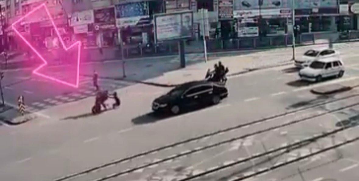 Gaziantep’te feci motosiklet kazaları kamerada