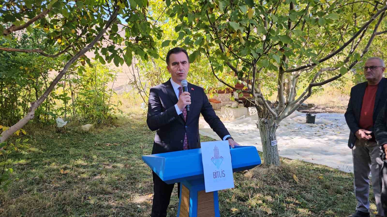 Vali Ahmet Karakaya ceviz hasadına katıldı
