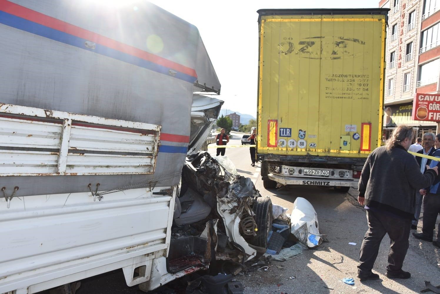 Giresun&rsquo;da trafik kazası: 1 &ouml;l&uuml;, 2 yaralı
