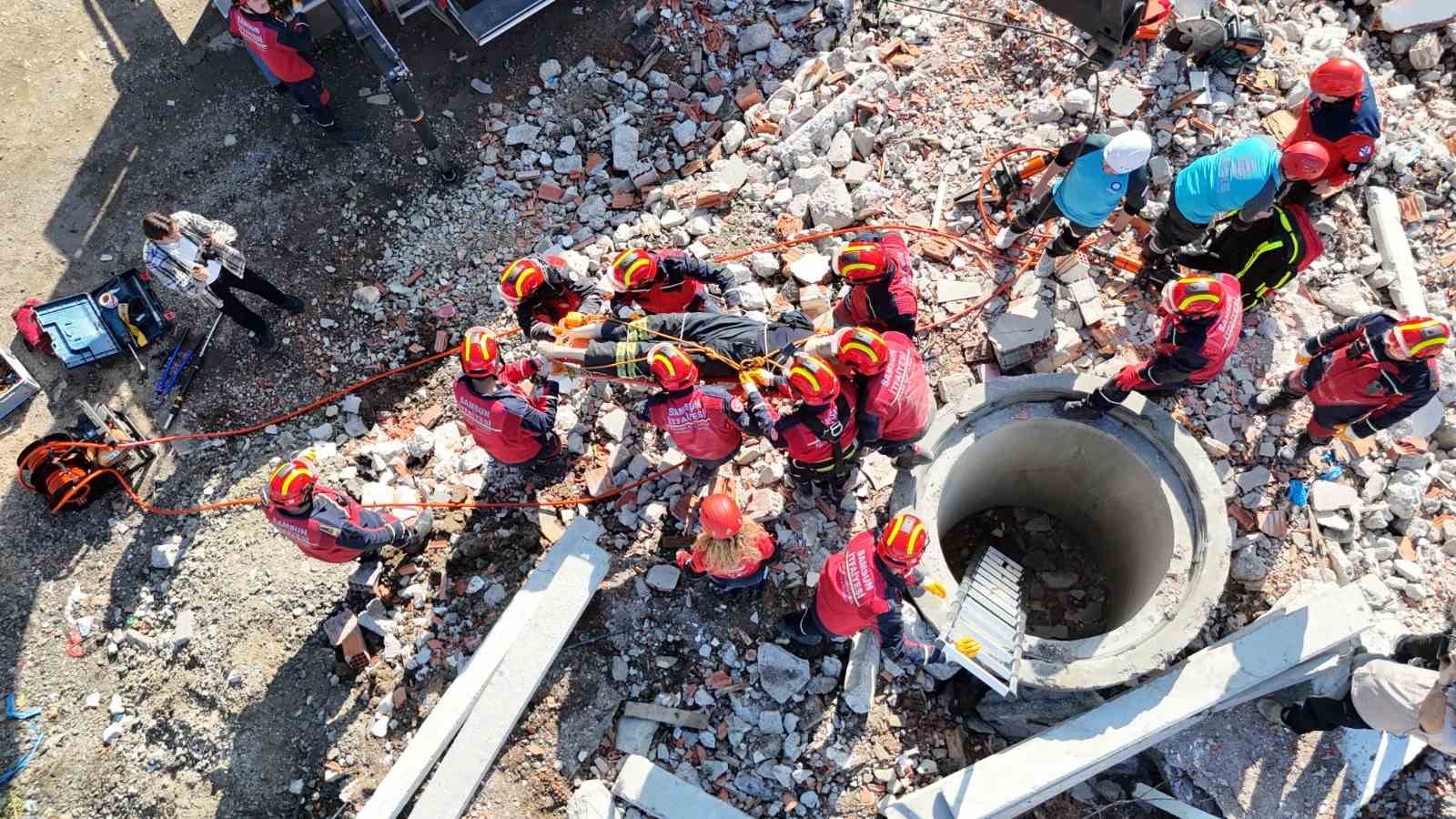 Samsun Büyükşehir’den nefes kesen tatbikat