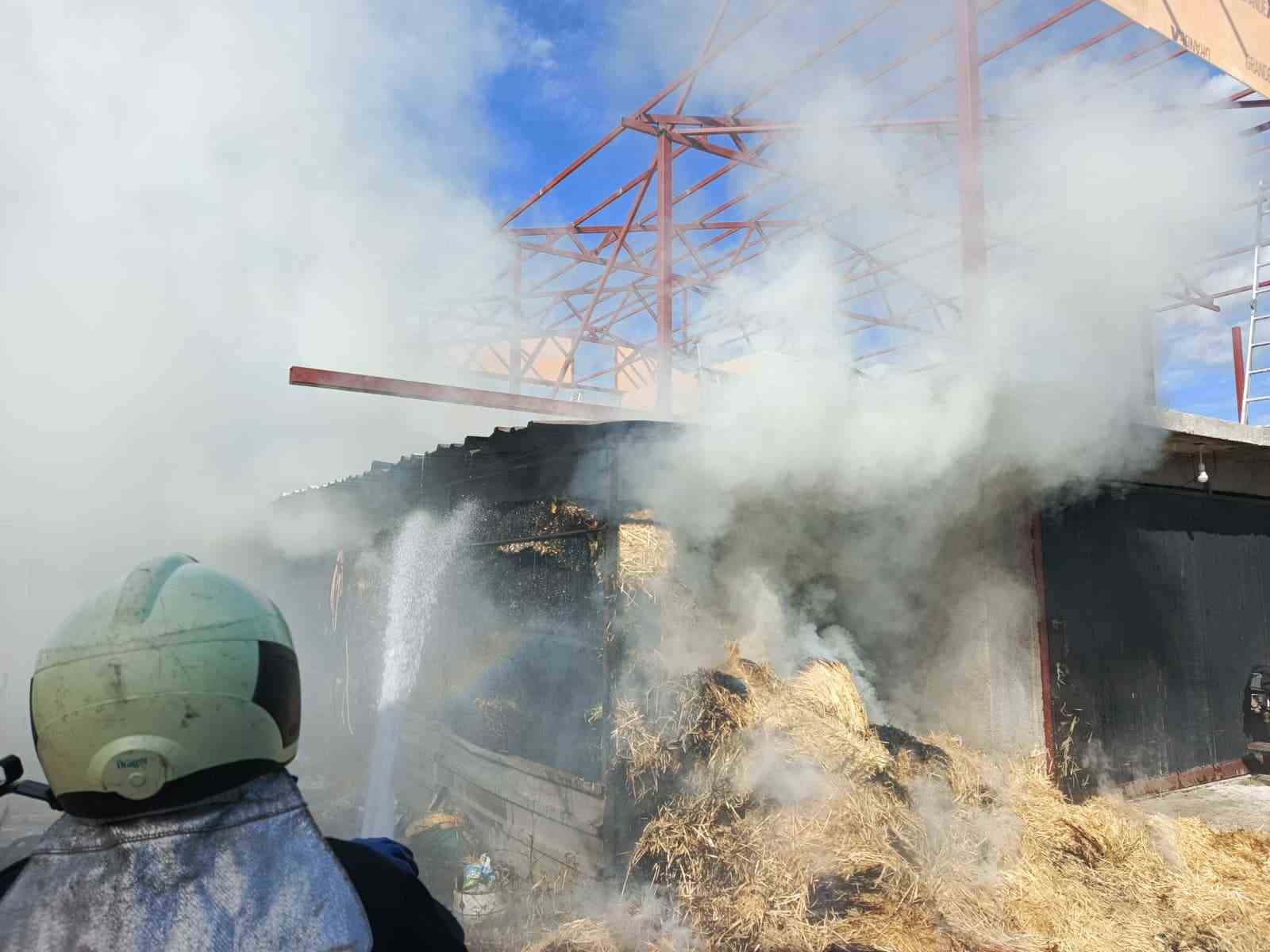 Bucak’ta ot balyaları yandı