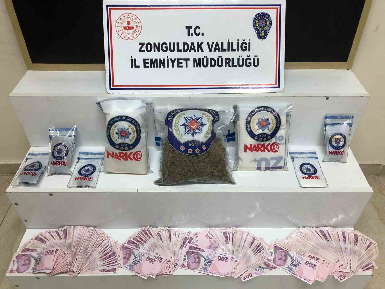 Zonguldak’ta uyuşturucu operasyonunda 2 şüpheli tutuklandı