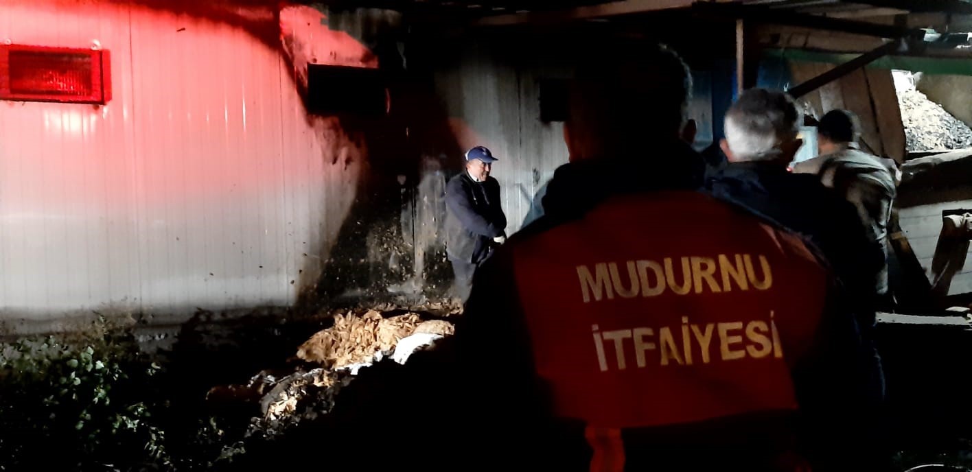 Mudurnu’da tavuk çiftliğinde çıkan yangın büyümeden söndürüldü
