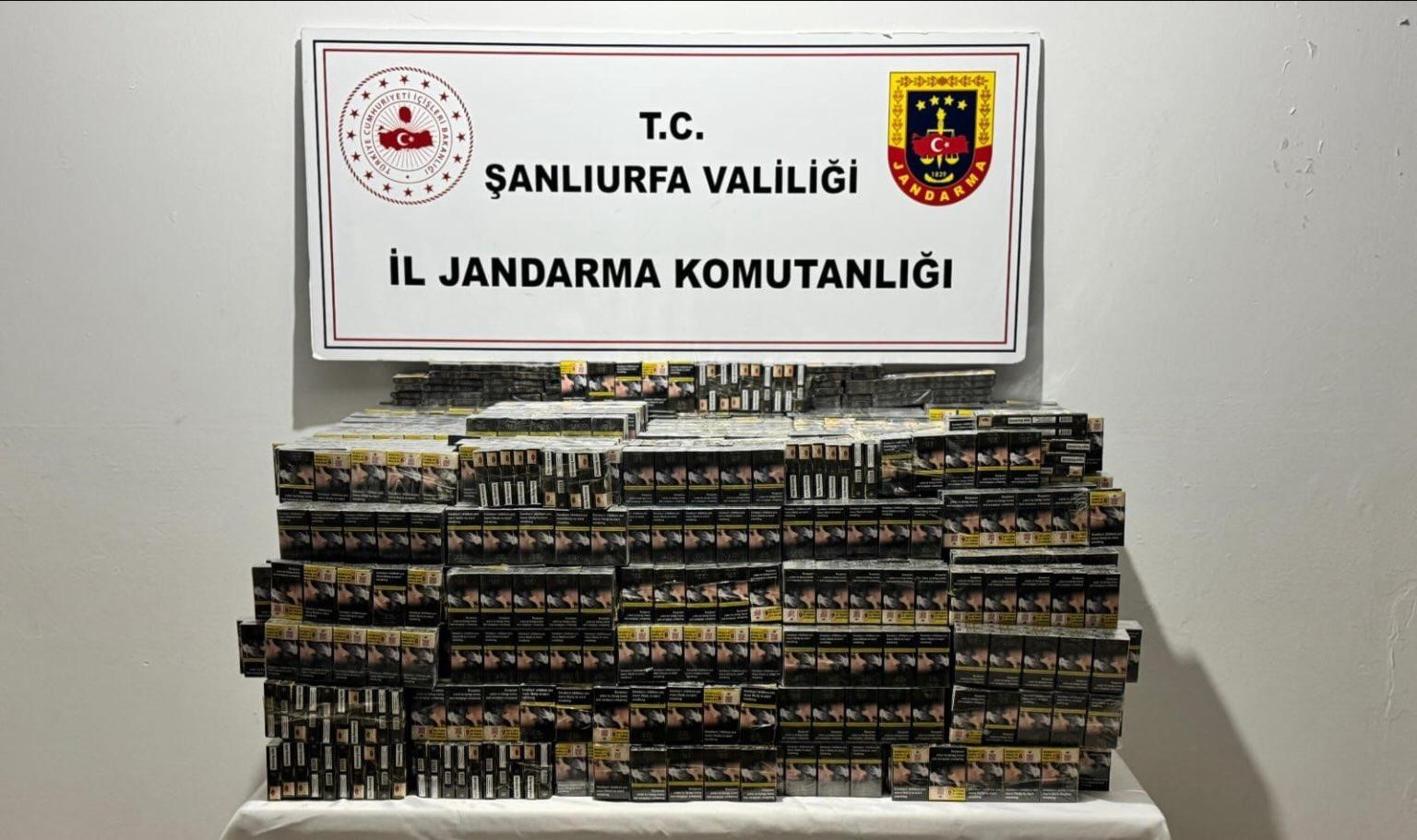 Şanlıurfa&rsquo;da 7 bin 940 paket ka&ccedil;ak sigara ele ge&ccedil;irildi
