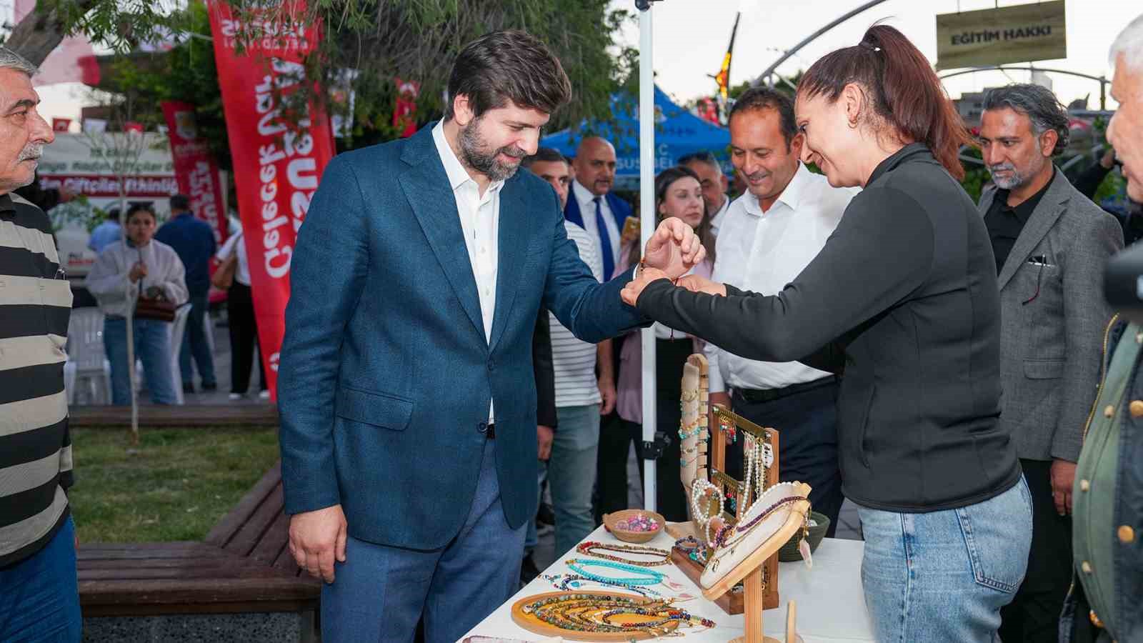 Tarsus&rsquo;ta kadın &uuml;reticilere fidan desteği
