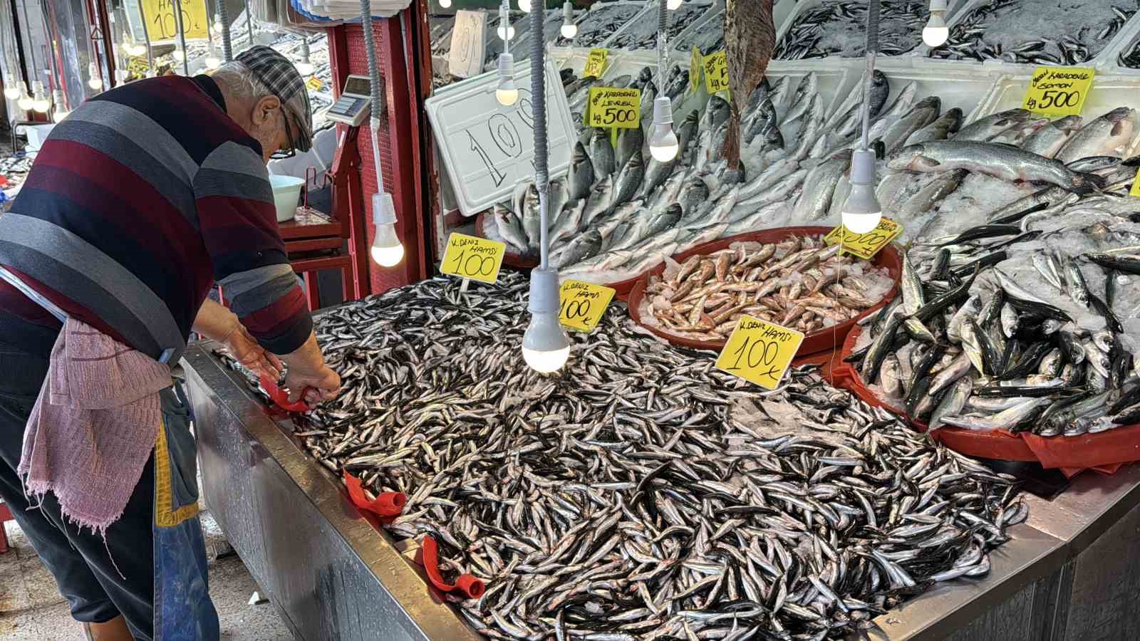 Karabük’te balık tezgahlarında hamsi bolluğu: Kilosu 100 TL’ye kadar düştü