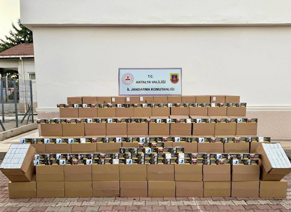 Antalya’da 5 milyon makaron ele geçirildi