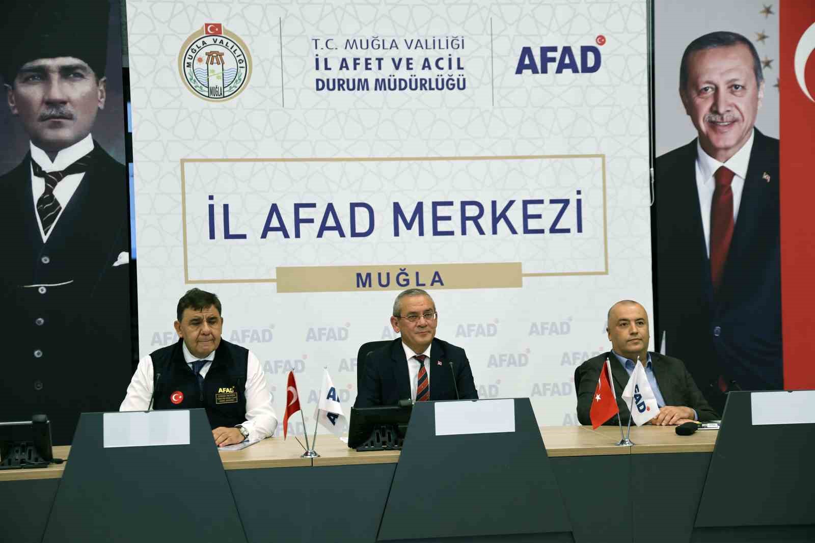 AFAD Genel Müdürü Gevrek: Muğla’da tanımlanmış 329 risk var