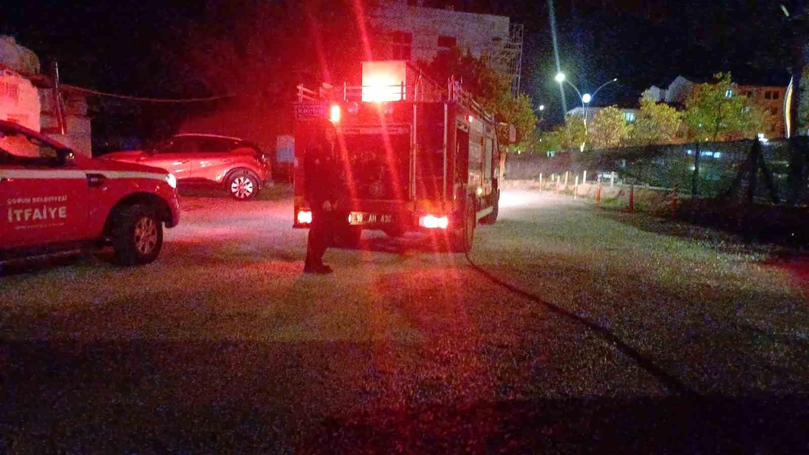 Park halindeki cipi k&uuml;le d&ouml;nmekten itfaiye kurtardı
