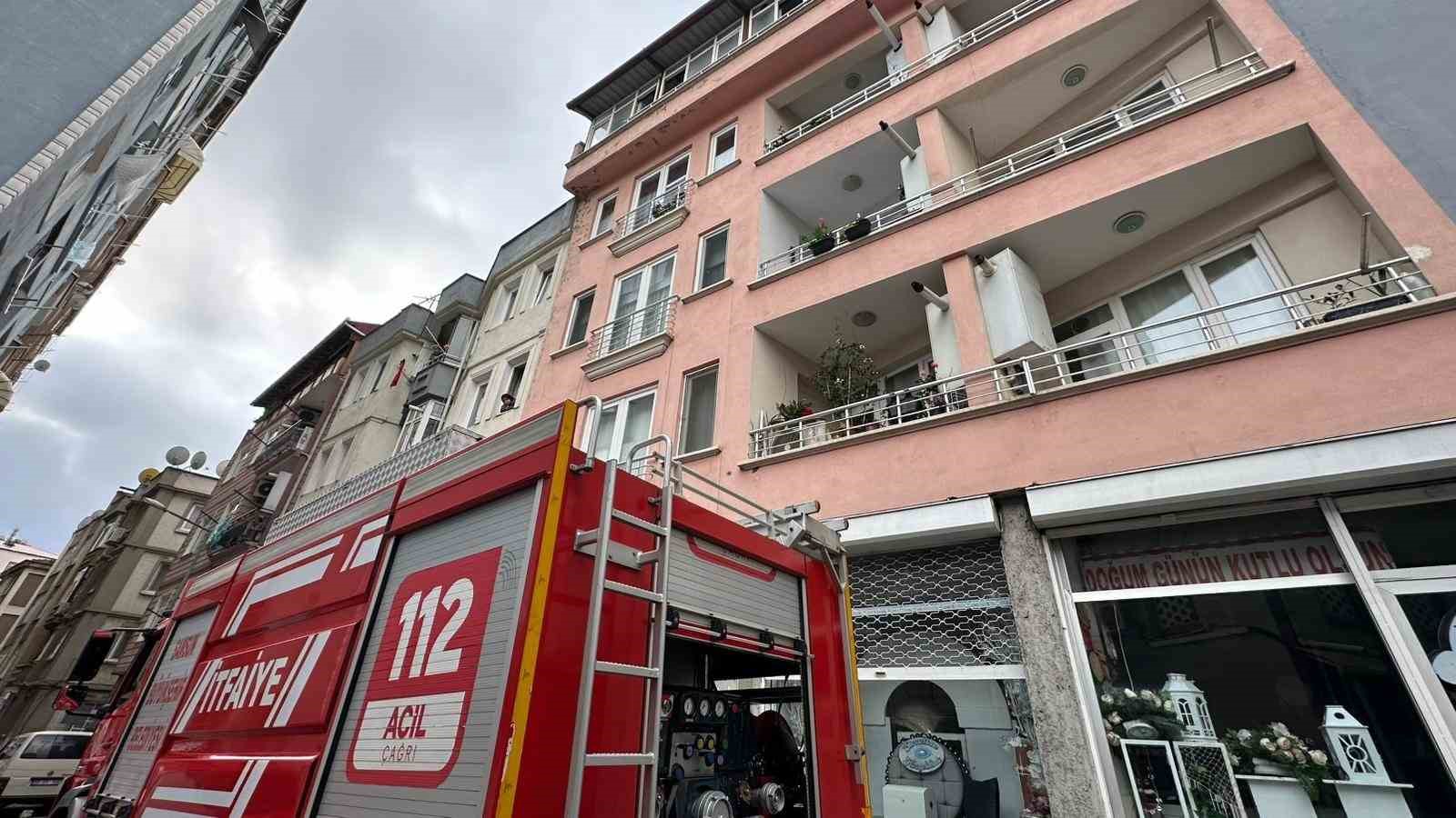 Samsun’da çatı yangını