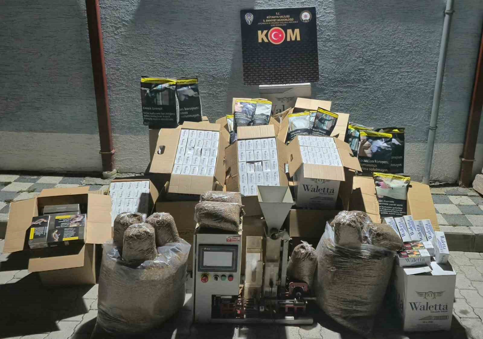 Kütahya’da kaçak tütün operasyonu: 2 şüpheliye adli işlem