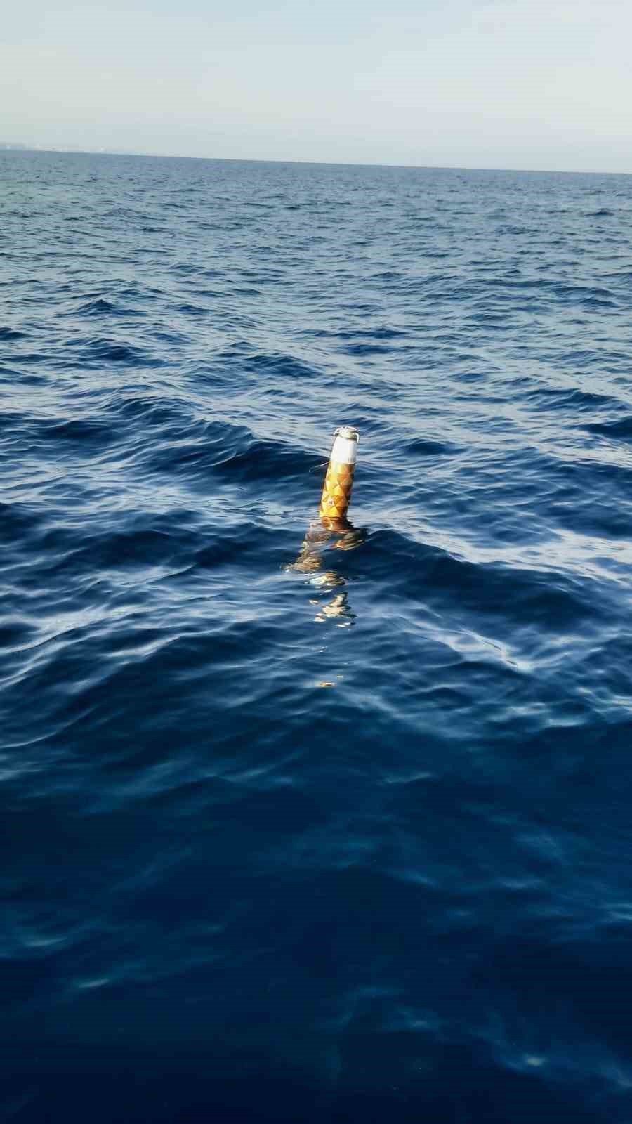 Akçakoca açıklarında balıkçılar füze motoru buldu
