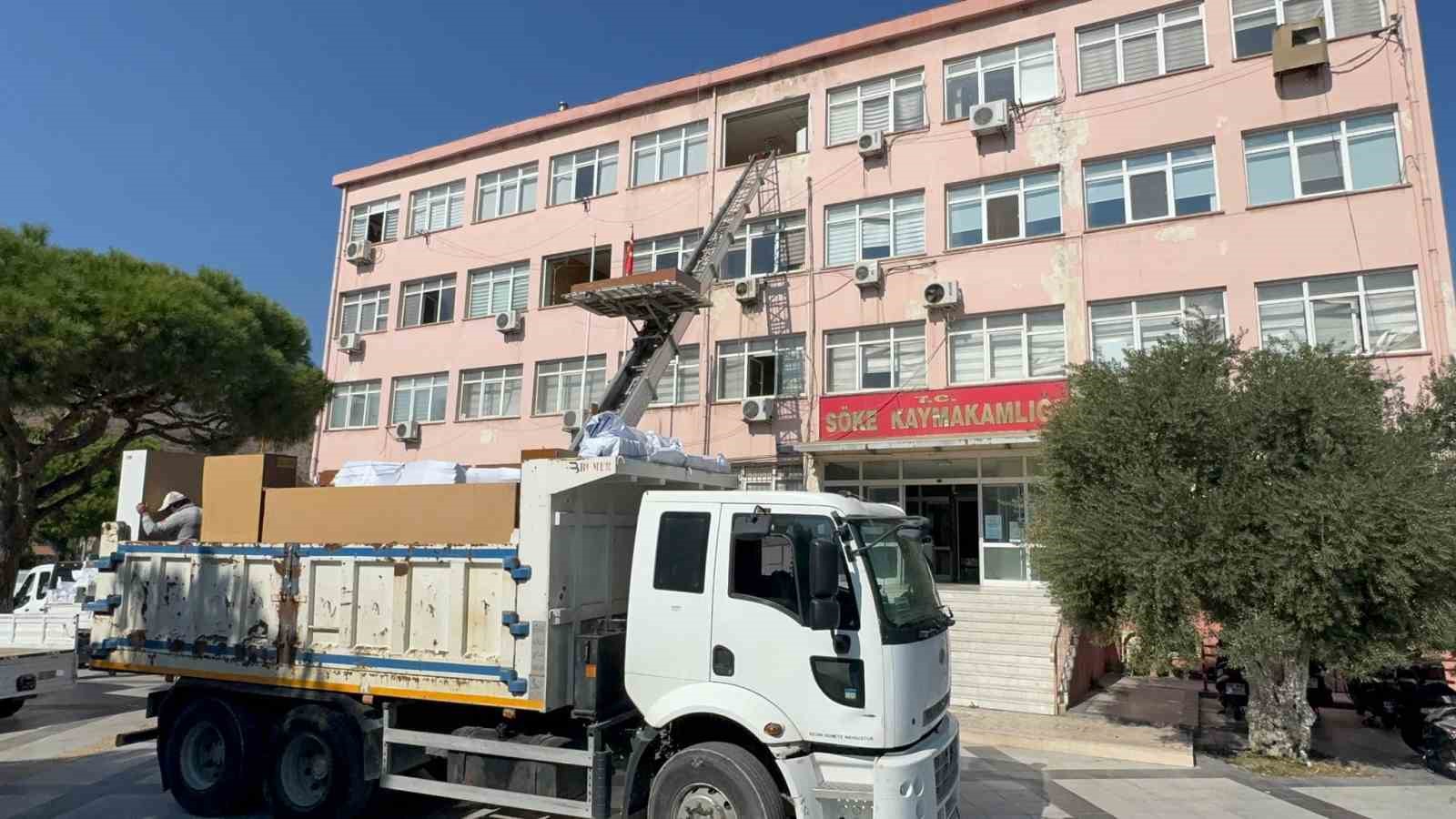 Söke Hükümet Konağı’nda taşınma süreci başladı