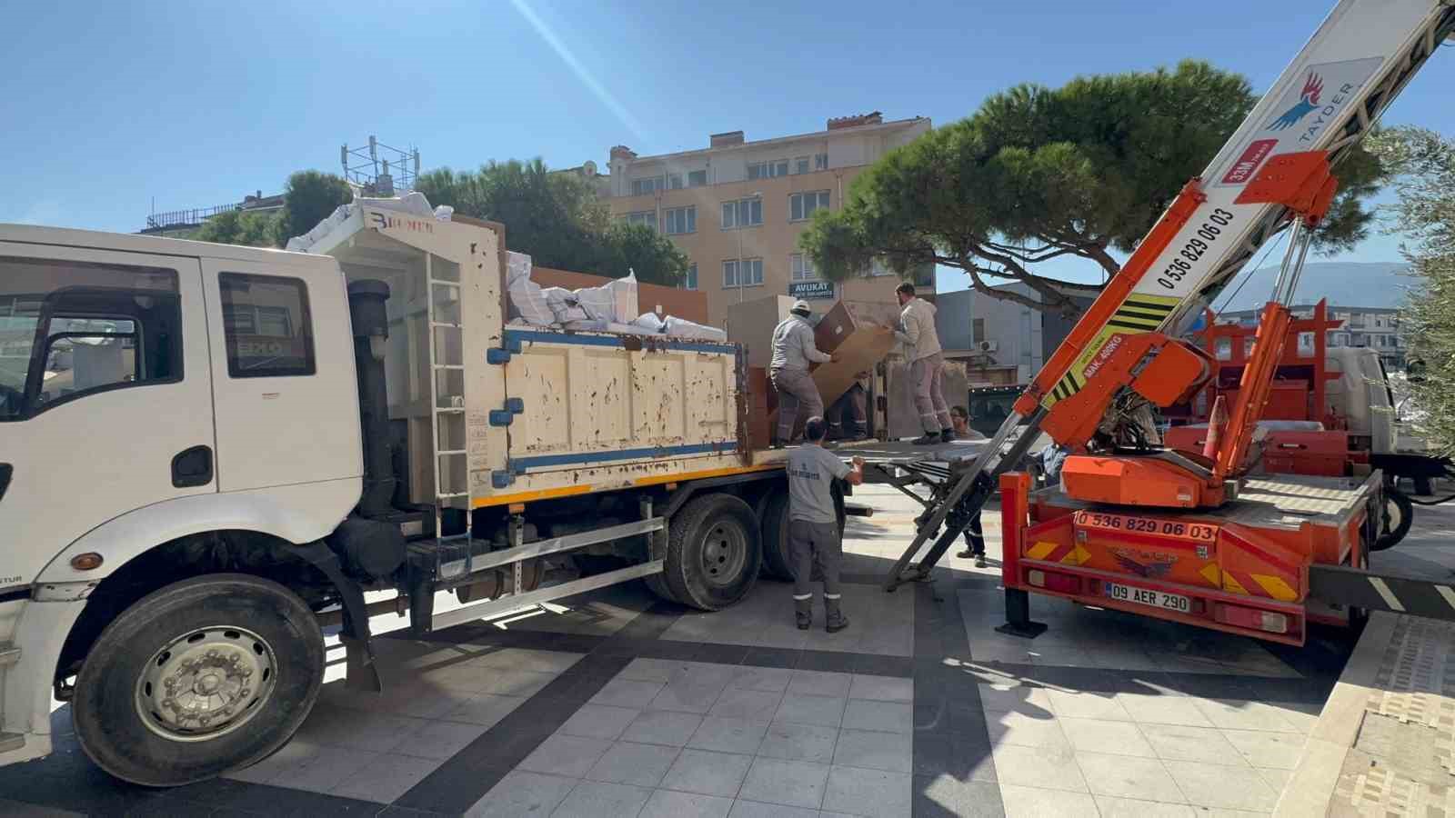 Söke Hükümet Konağı’nda taşınma süreci başladı
