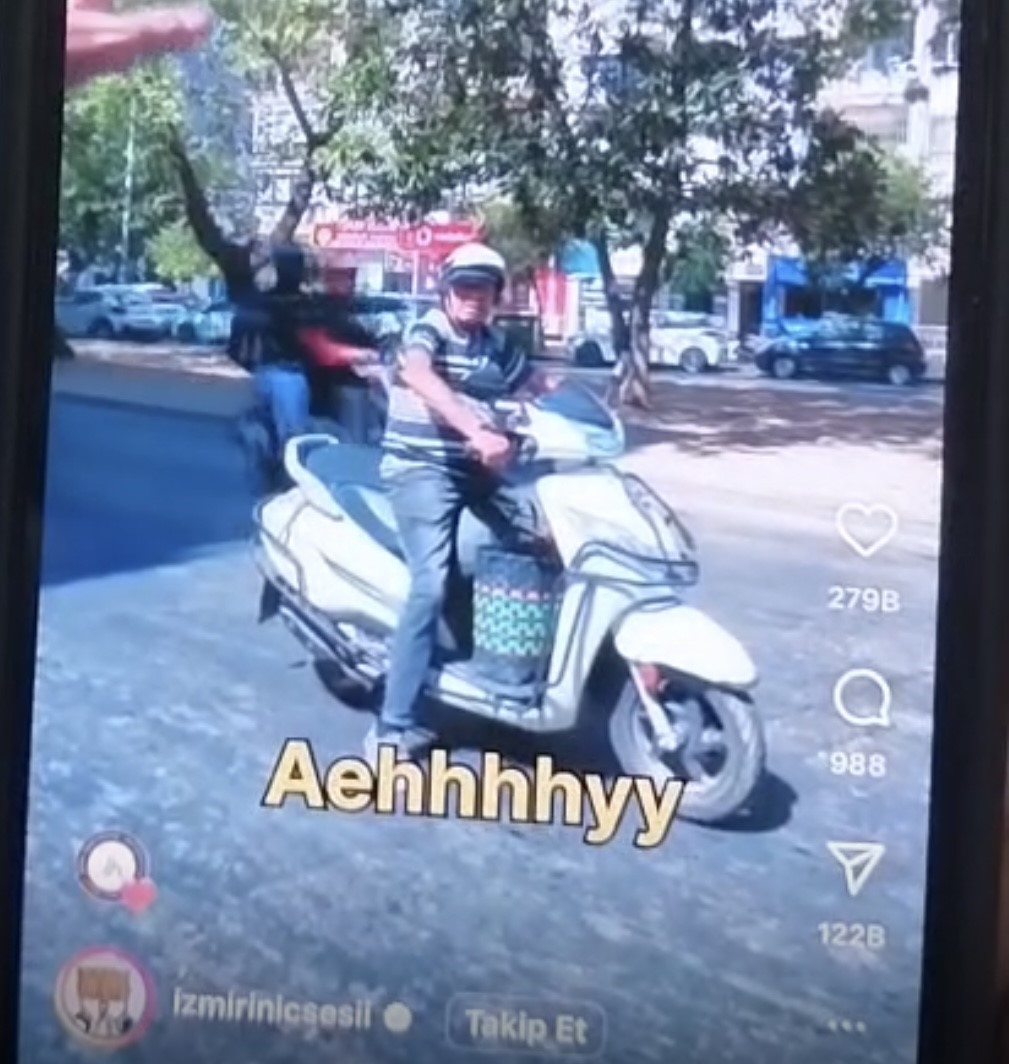 Yayalara korku dolu anlar yaşattı, paylaşım yapınca yakalandı