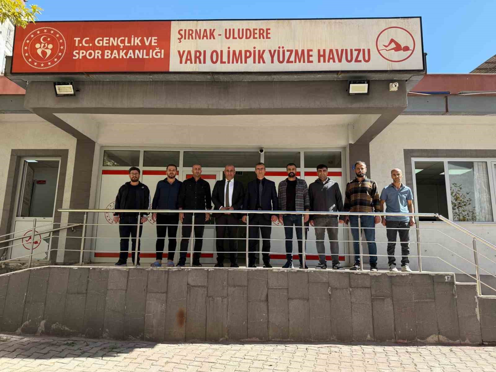 Şırnak Gen&ccedil;lik ve Spor İl M&uuml;d&uuml;r&uuml;, Uludere&rsquo;deki tesislerde incelemelerde bulundu
