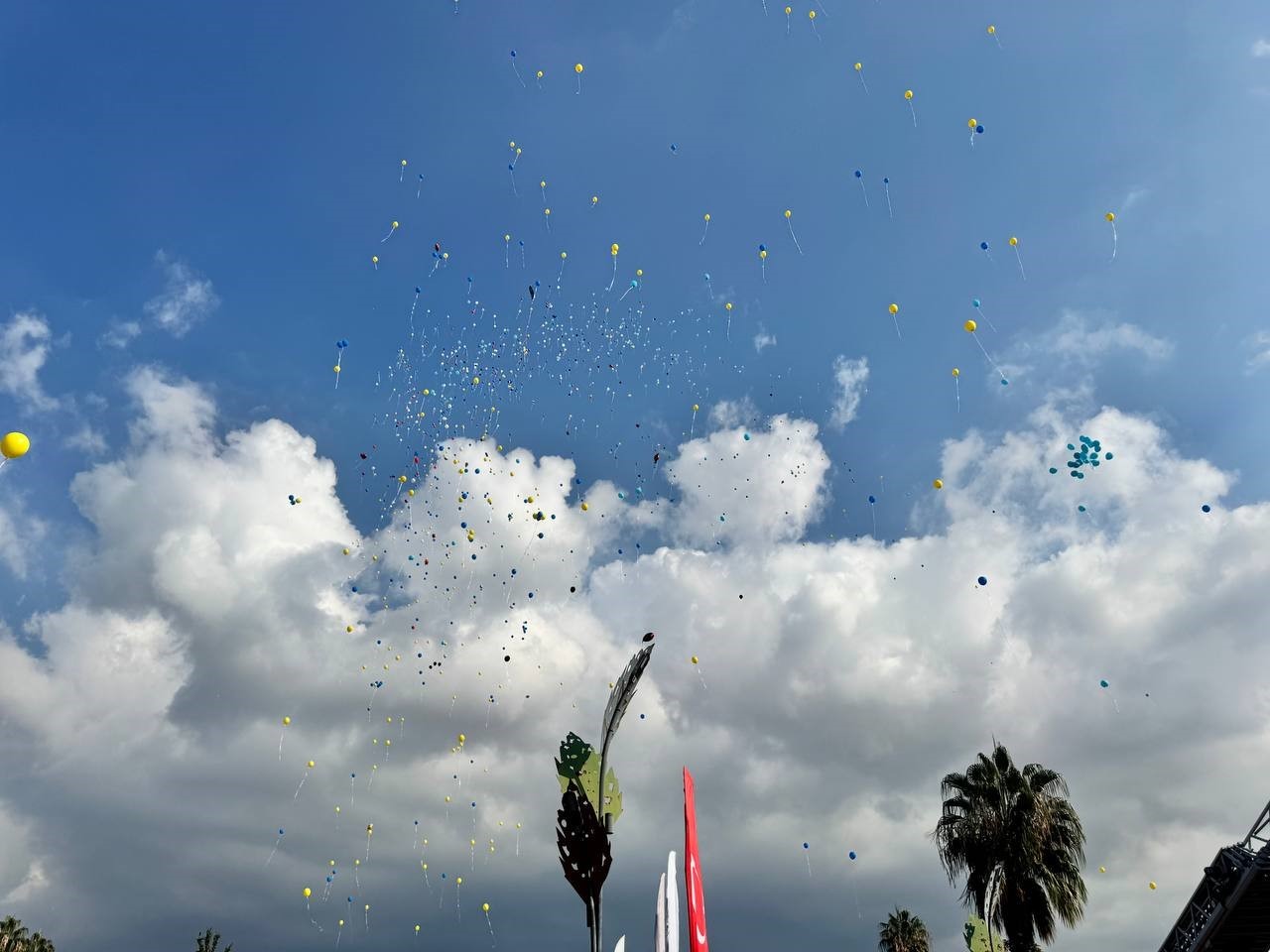 Babası &lsquo;kimsemiz yok&rsquo; demişti, kanseri yenen Tamer Talha i&ccedil;in balonlar g&ouml;ky&uuml;z&uuml;ne bırakıldı
