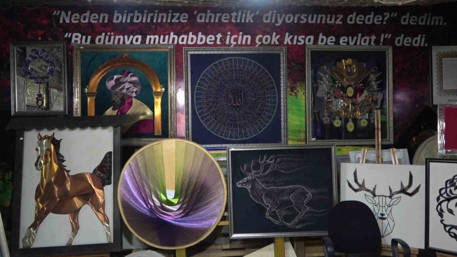 &Ccedil;ivi ve telin ustası: 71 yaşında sanatı yaşatıyor
