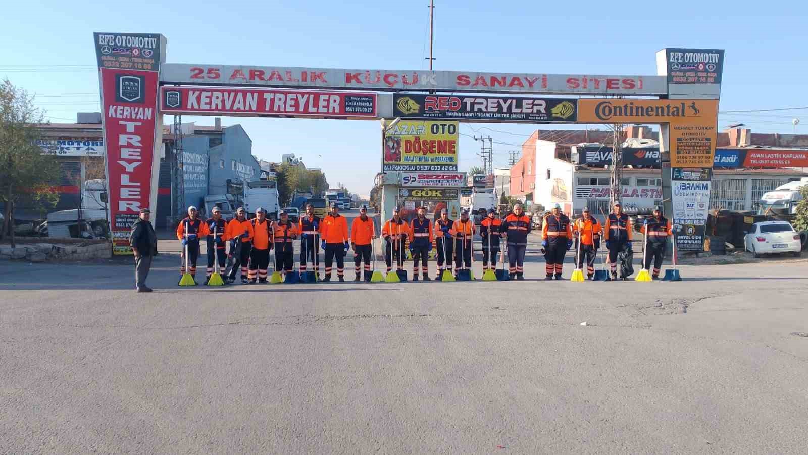 Şehitkamil sanayi bölgelerinde büyük temizlik