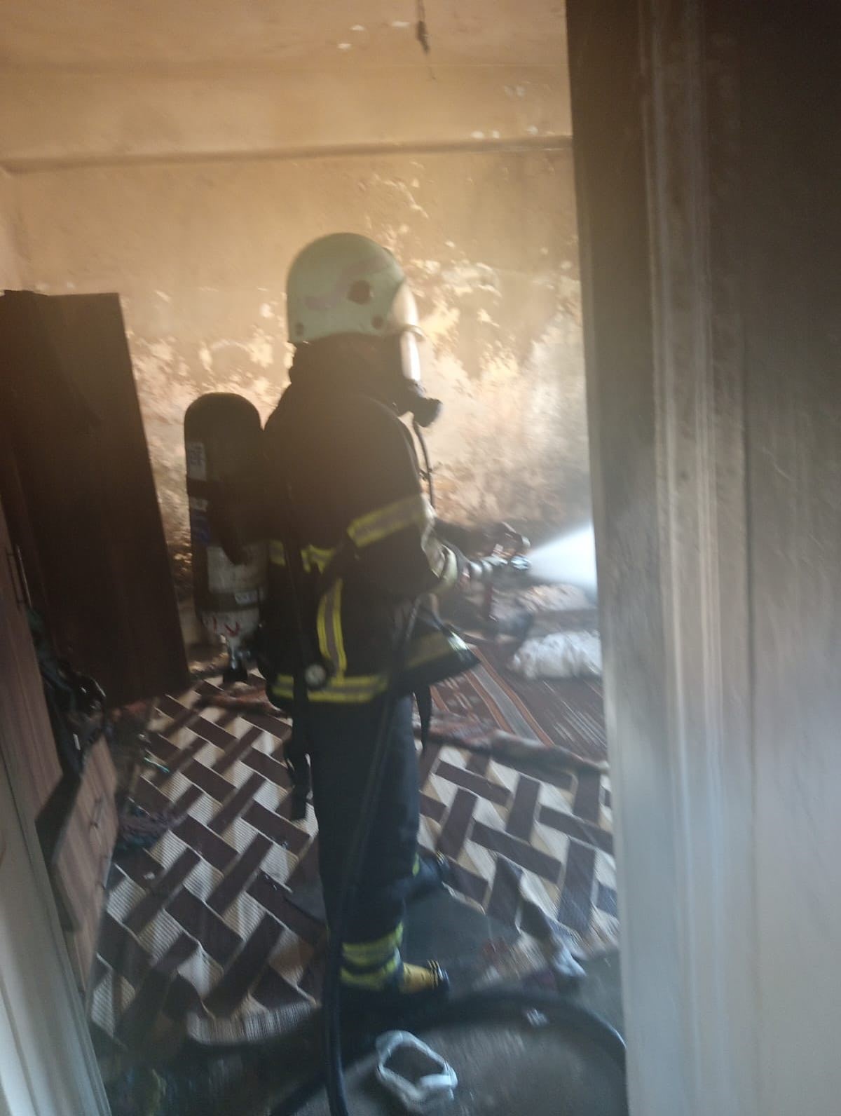 Reyhanlı’da ev yangını