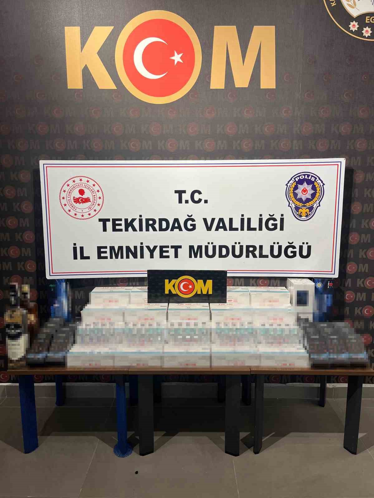 Tekirdağ&rsquo;da ka&ccedil;ak&ccedil;ılığa ge&ccedil;it yok: 20 ş&uuml;pheli hakkında işlem başlatıldı
