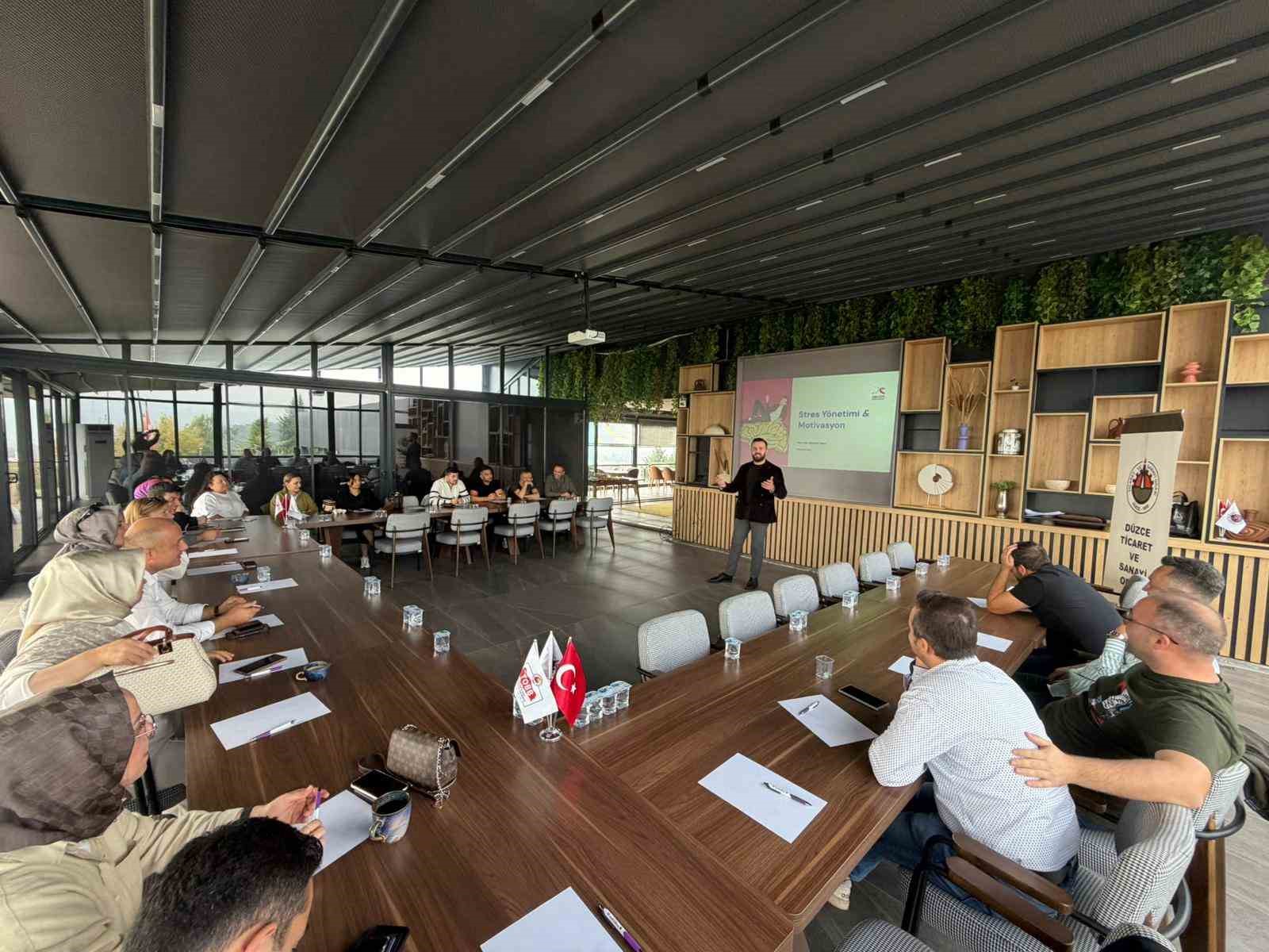 DTSO personeline stres yönetimi, motivasyon eğitimi