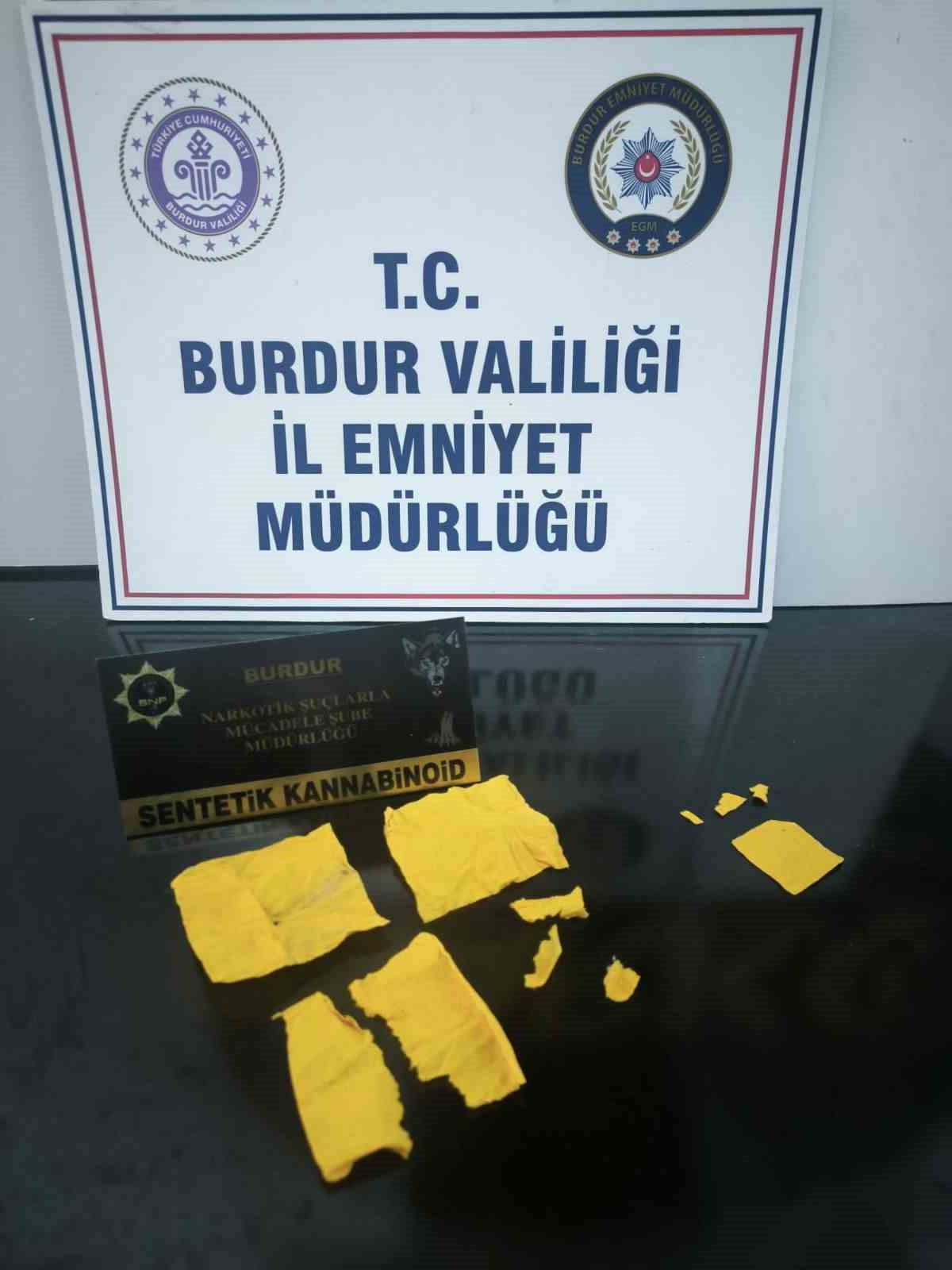 Burdur’da uyuşturucu operasyonu: 2 tutuklama