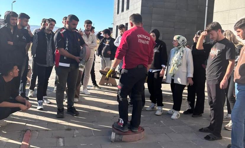 Patnos&rsquo;ta afet ve yangın eğitimi ile g&uuml;venlik farkındalığı artırıldı
