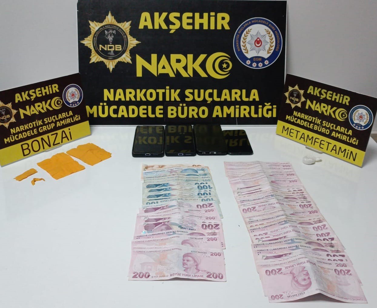 Akşehir’de uyuşturucu operasyonu