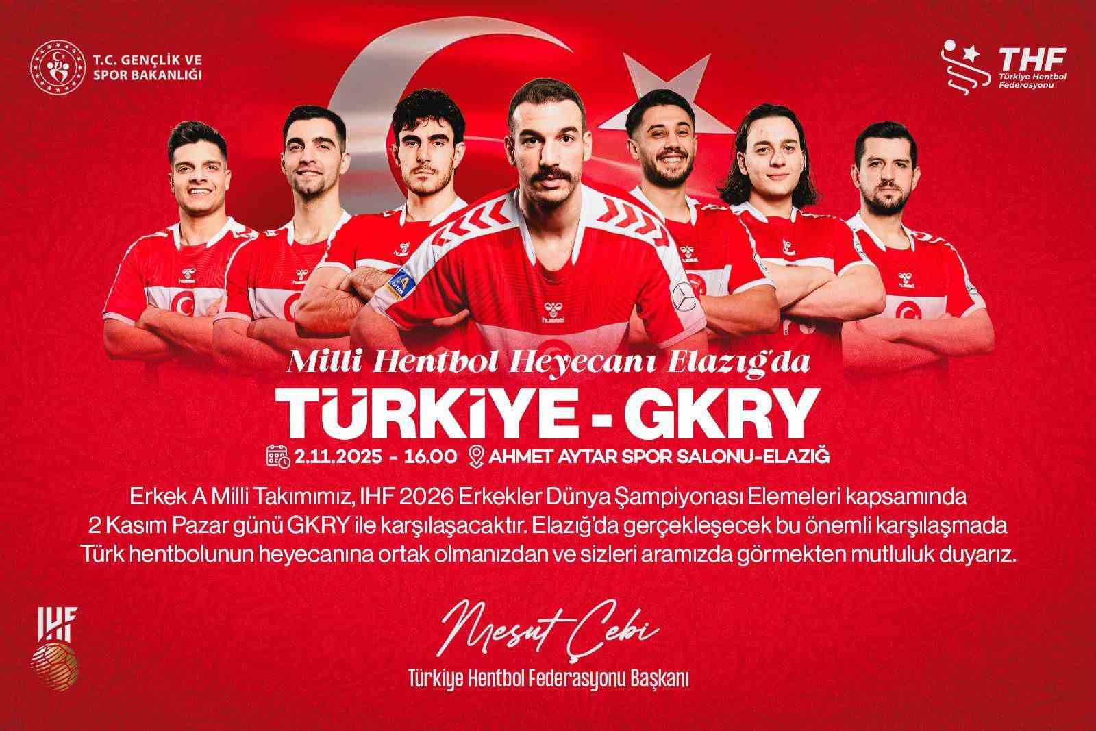 Milli hentbol heyecanı Elazığ’da