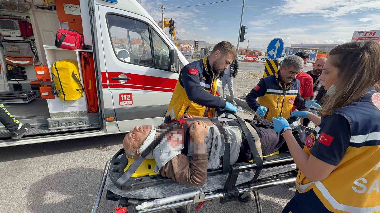 Aksaray&rsquo;da otomobil ile tır &ccedil;arpıştı: 1 ağır yaralı
