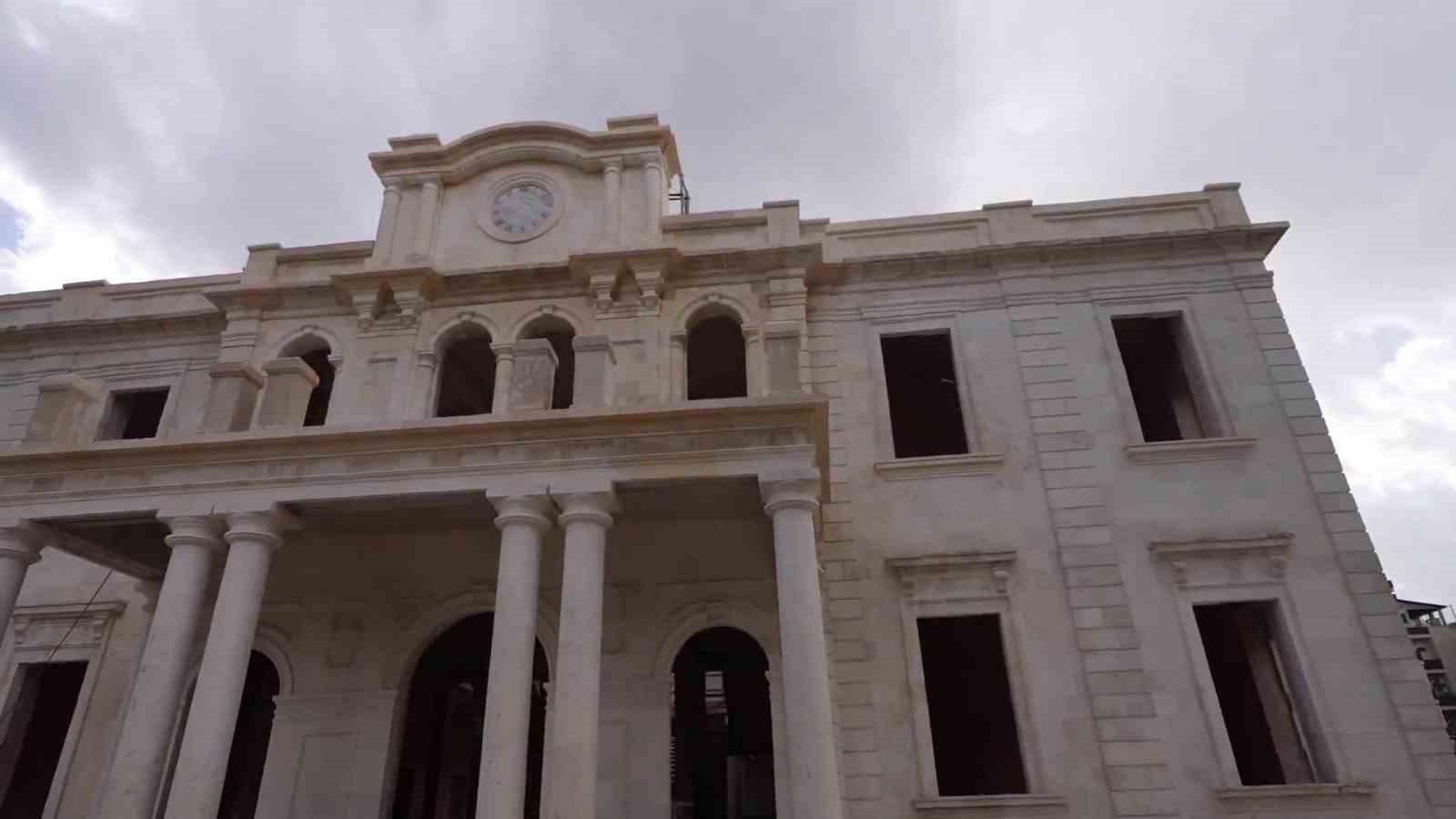 Hatay&rsquo;da tarihi valilik binasında restarasyon &ccedil;alışmaları s&uuml;r&uuml;yor
