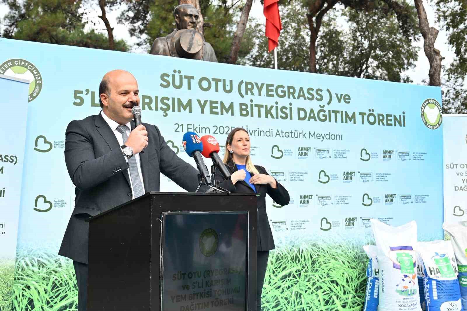 Balıkesir Büyükşehir’in çiftçiye desteği sürüyor