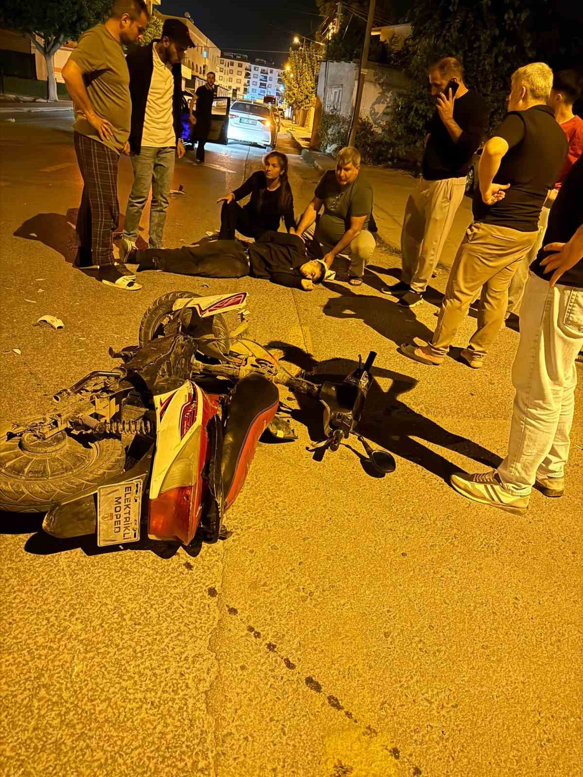 Tarsus’ta 2 ayrı motosiklet kazası: 1’i ağır 3 yaralı