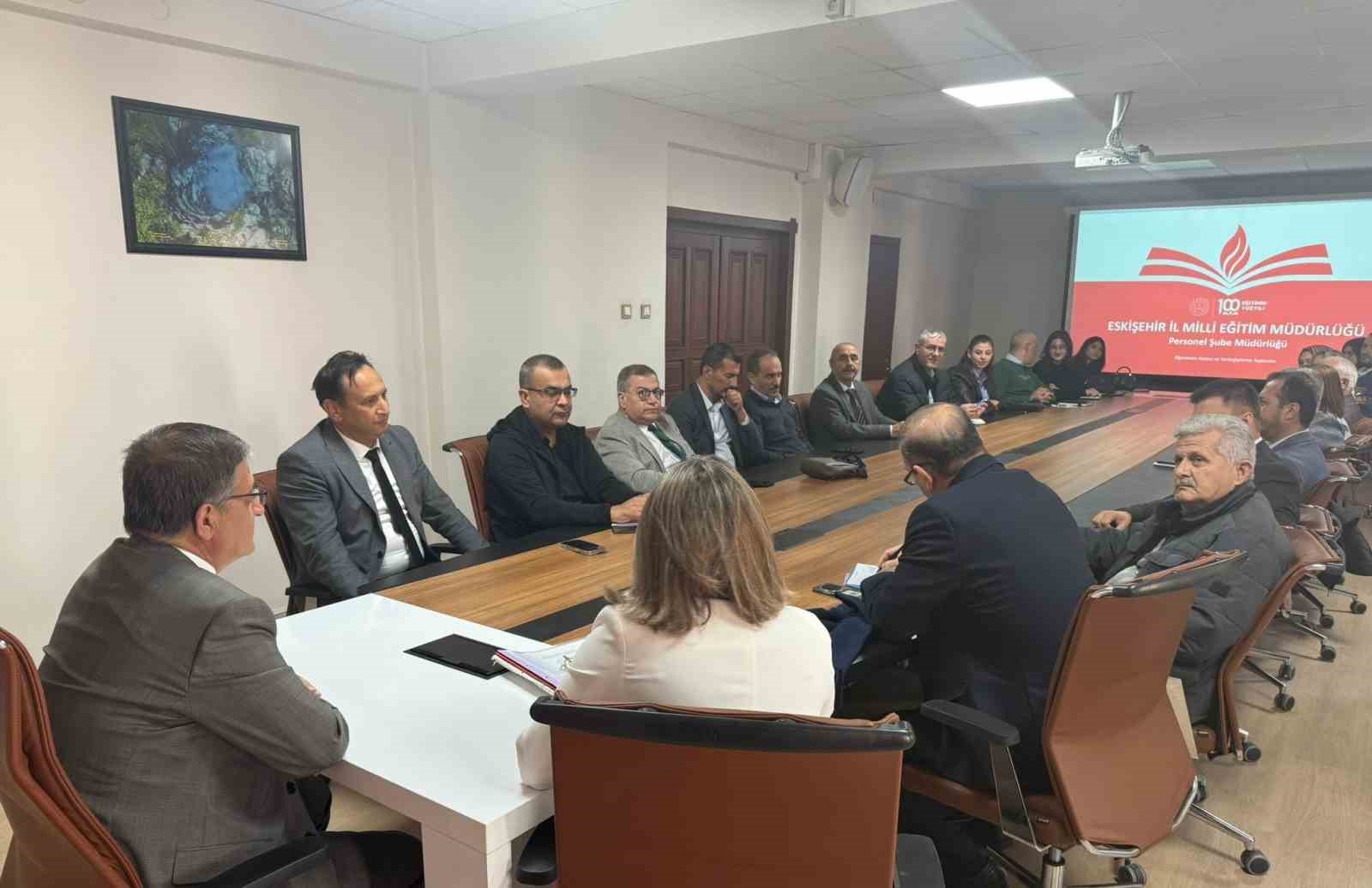 Eskişehir İl Milli Eğitim Müdürlüğü’nde Atama ve Yer Değiştirme Toplantısı gerçekleştirildi