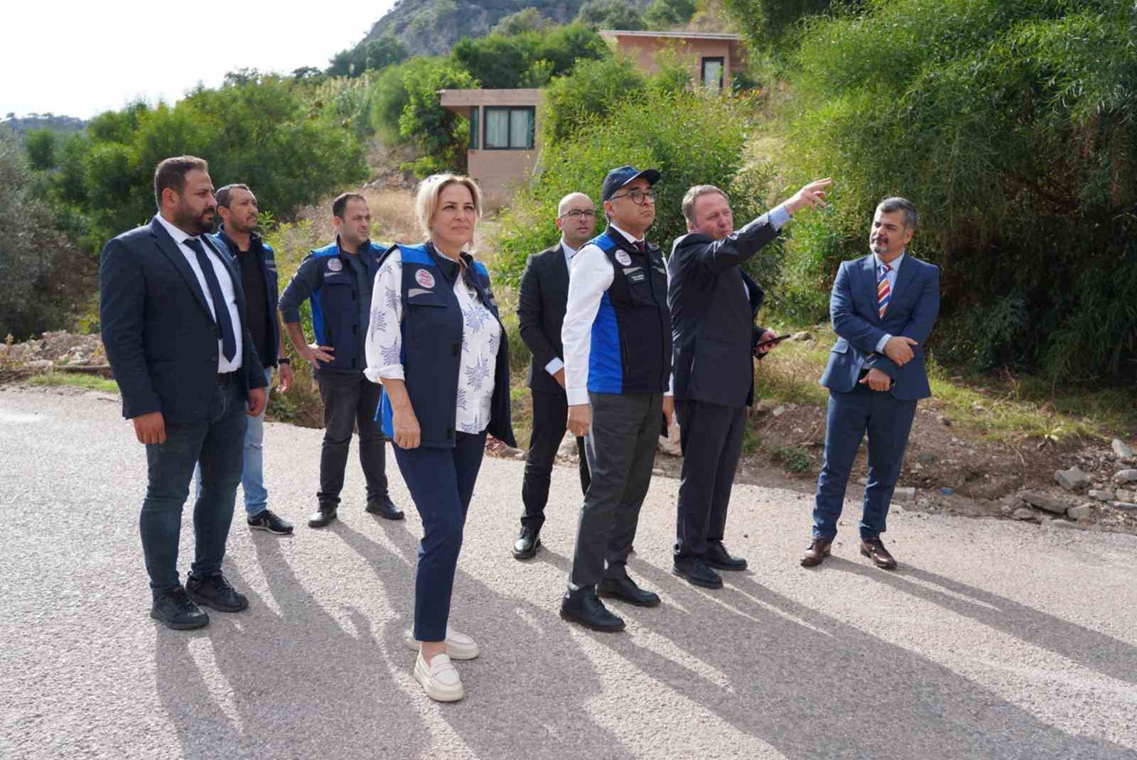 MUSKİ Genel Müdürü Şengül Fethiye’deki saha çalışmalarını inceledi