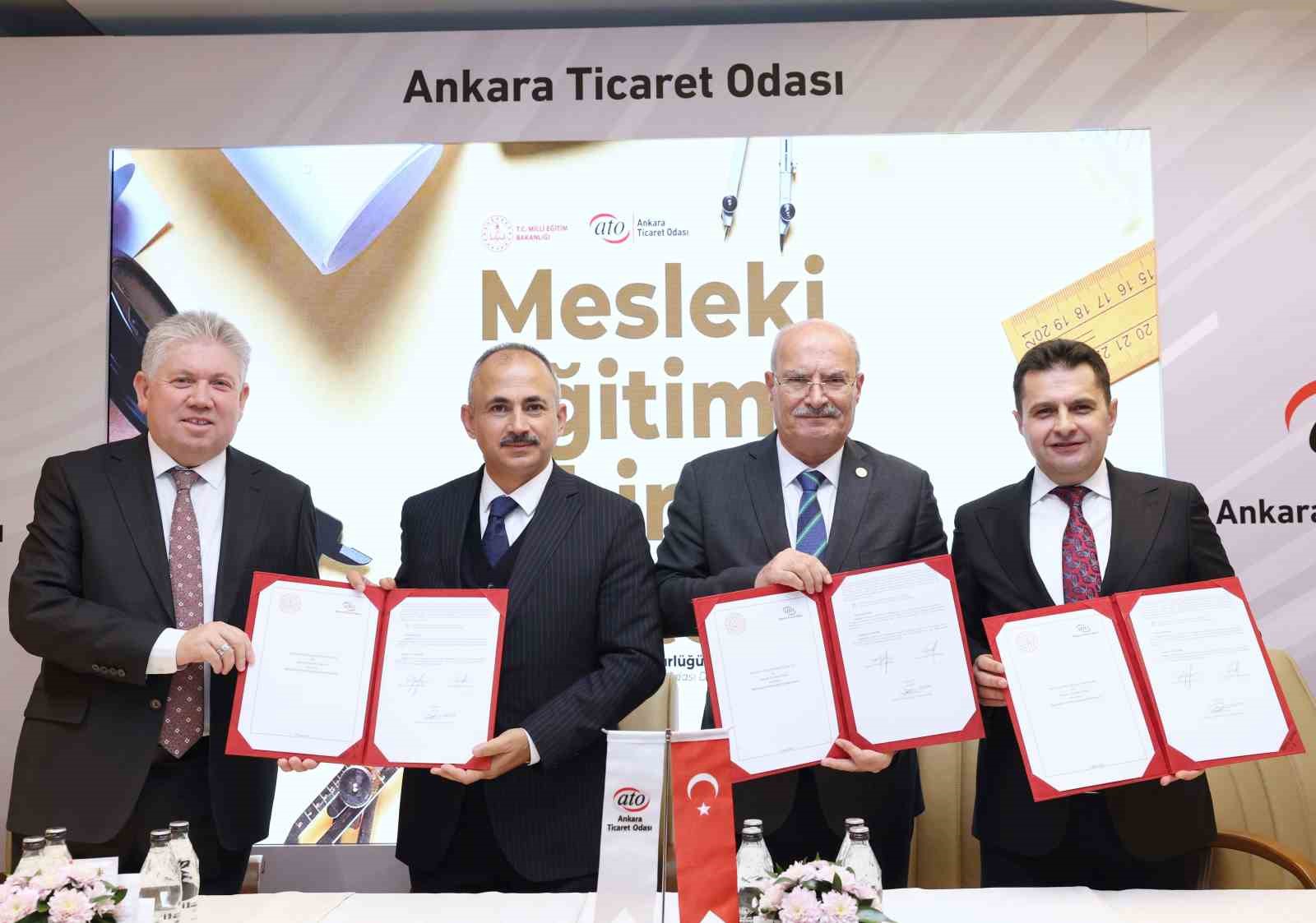 ATO Başkanı Baran: "Mesleki eğitim, bizzat iş d&uuml;nyası ile aynı masada buluşuyor"
