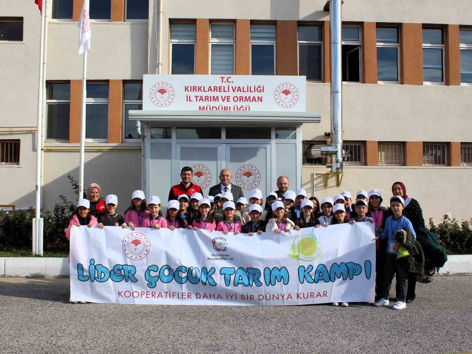 Kırklareli’nde "Lider Çocuk Tarım Kampı" gerçekleştirildi