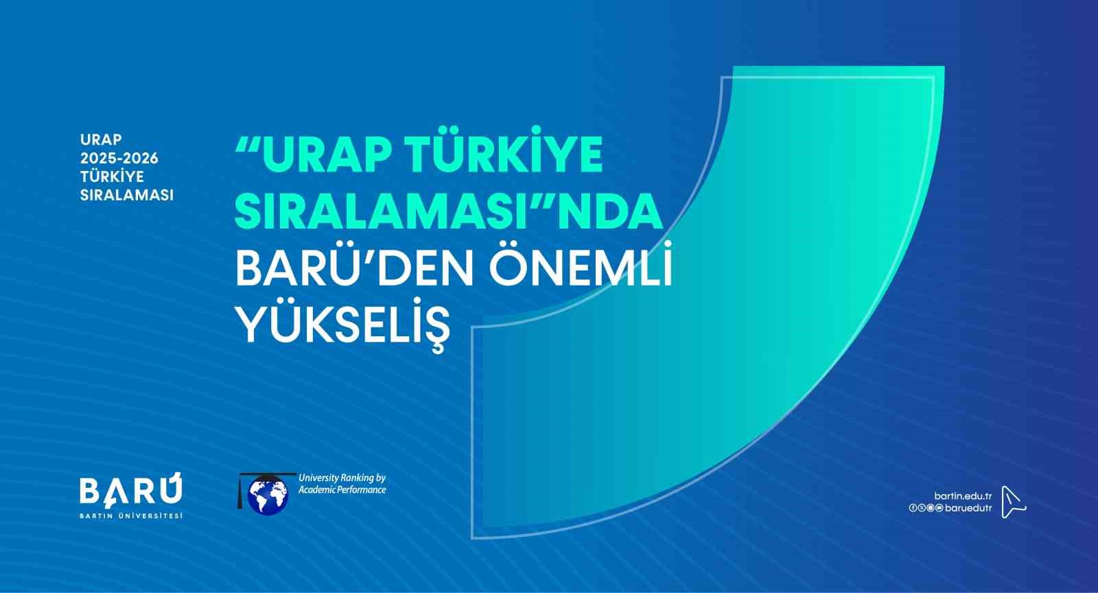 "URAP Türkiye Sıralaması"nda BARÜ’den önemli yükseliş